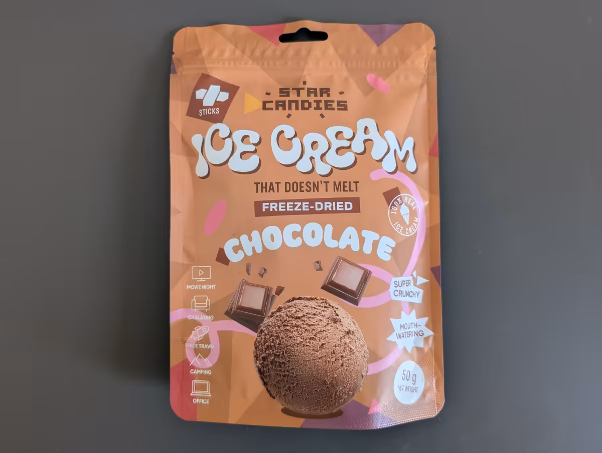 Star Candies Freeze-dried Chocolate Ice Cream